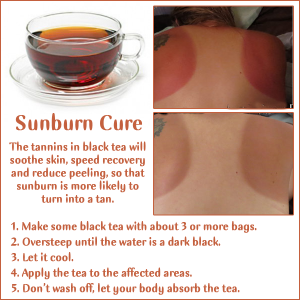 Treat Sunburn with Tea