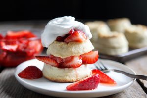Loose Leaf Tea and Strawberry Shortcake
