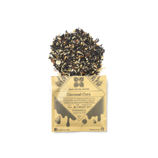 caramel corn black tea blend with corn and popcorn