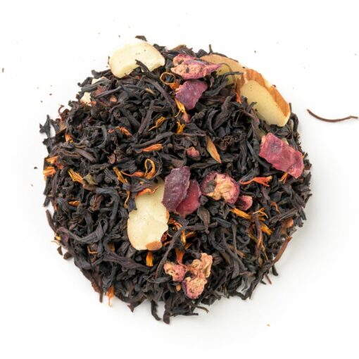 amaretto blush black tea blend with almonds