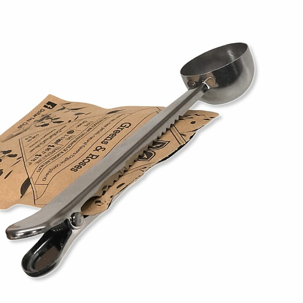 tea spoon and claw clip