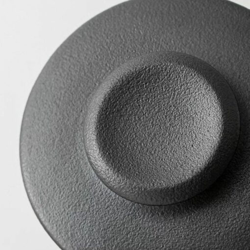 black ceramic ninja pot