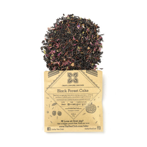 black forest cake chocolate and cherries black tea blend