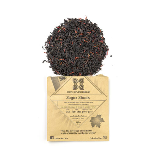 sugar shack smokey maple syrup black tea blend with real maple syrup
