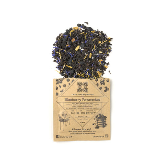blueberry pancakes black tea